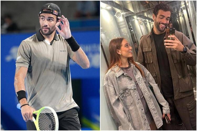 Matteo Berrettini e Vanessa Bellini - Ipa/Fotogramma e Instagram