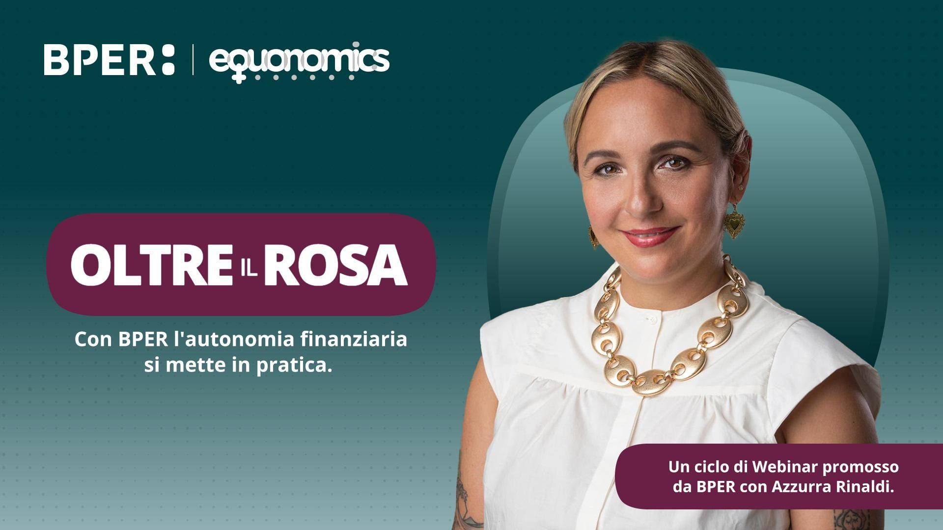 Finanza, Bper: ripartono webinar su educazione 'Oltre il Rosa'