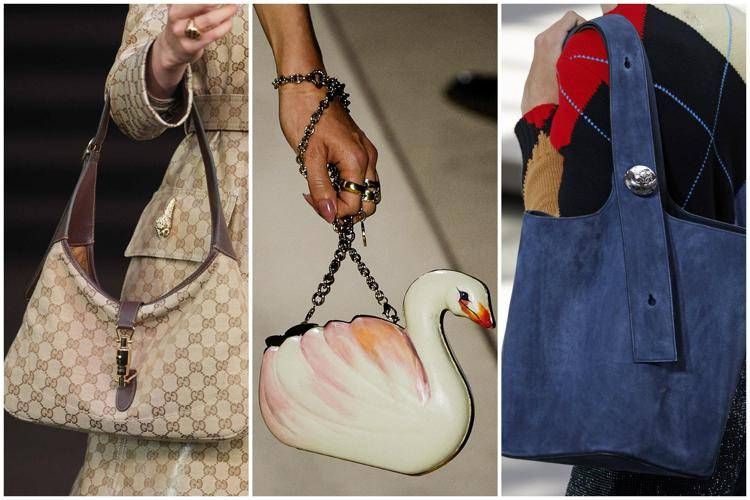 Borse Gucci (Ipa), Chloé (Afp) e Loewe (Ipa)