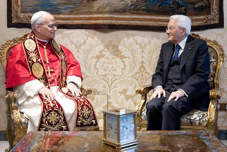 Papa Leone e Mattarella - Quirinale 