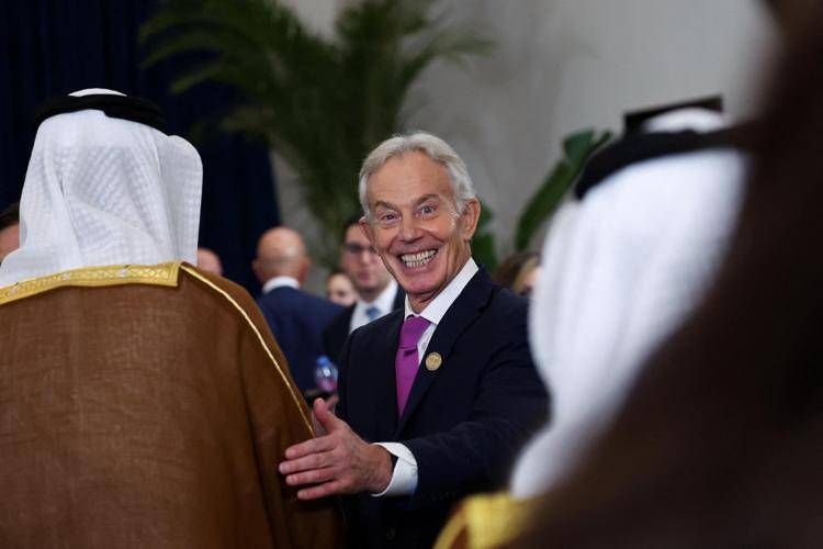 Tony Blair al vertice su Gaza di Sharm el-Sheikh - (Ipa)