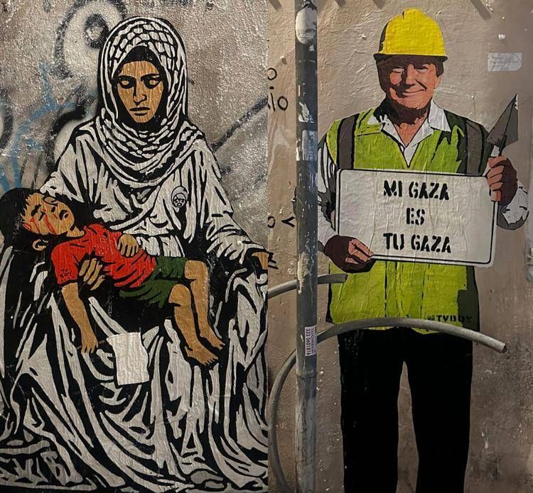 Le due opere di TvBoy nel cuore di Trastevere, a Roma