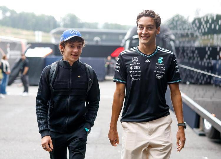 George Russell e Kimi Antonelli