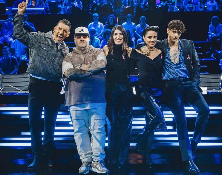 I giudici di X Factor con Giorgia - (Foto di Virginia Bettoja)