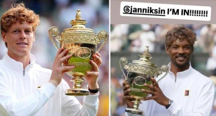 Jannik Sinner e Will Smith