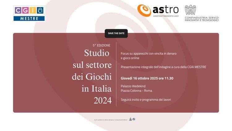 Rapporto CGIA Mestre e As.Tro: il settore dei giochi in Italia, focus su apparecchi con vincita in denaro e online