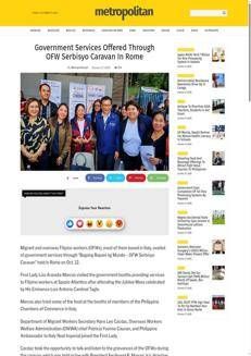 Philippines: Government supports Filipino workers in Italy with Serbisyo Caravan
