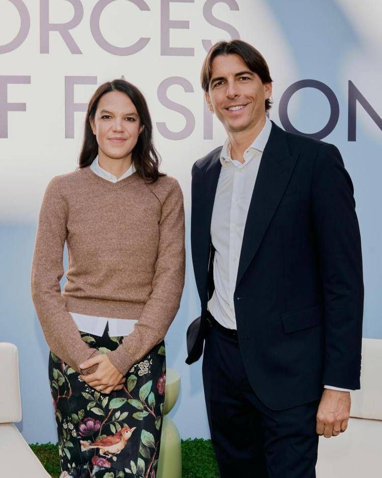 Francesca Ragazzi di 'Vogue Italia' e Alessandro Onorato, assessore ai Grandi Eventi, Moda, Turismo e Sport di Roma Capitale