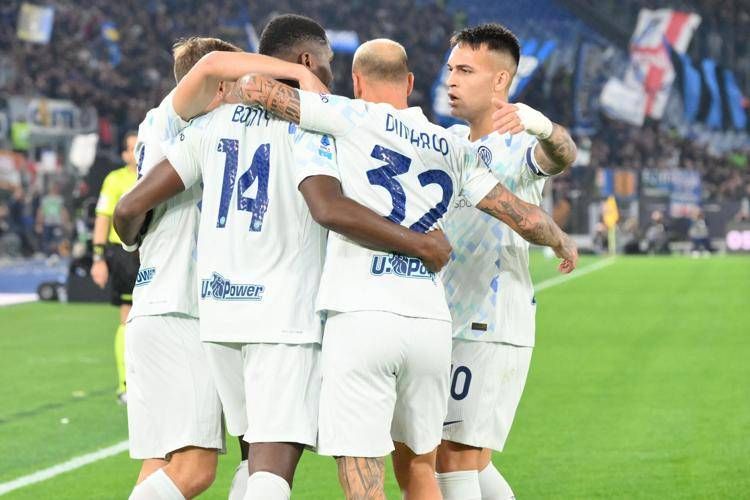 L'esultanza dell'Inter