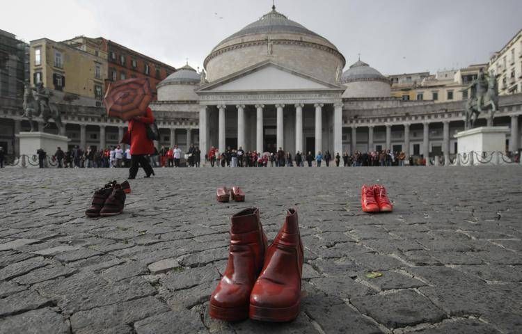 Manifestazione contro femminicidio (Fotogramma/Ipa)