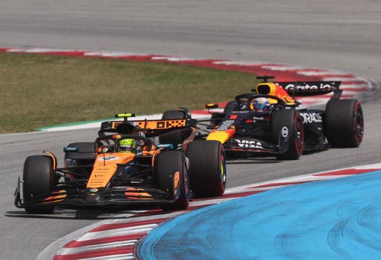 Lando Norris e Max Verstappen - Afp