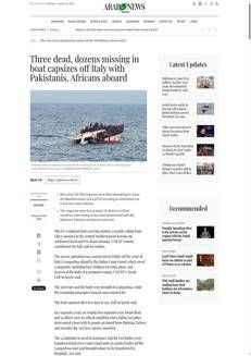 Pakistan: Tragico naufragio di migranti nel Mediterraneo coinvolge anche italiani