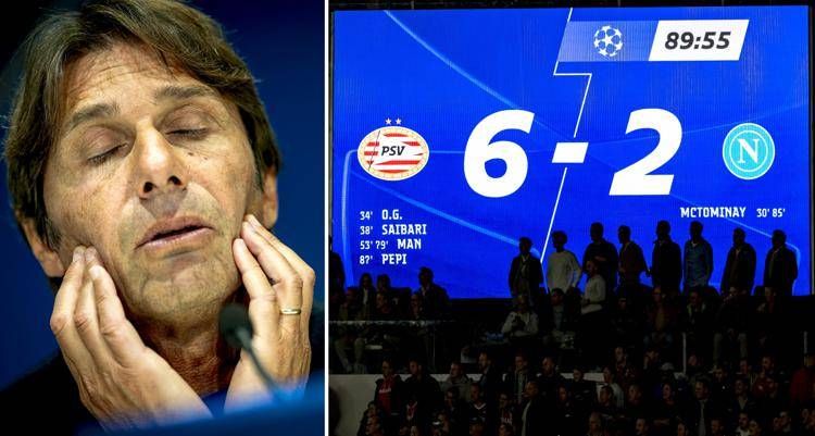 Conte e il crollo di Eindhoven