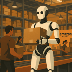 Amazon verso un futuro automatizzato: 600.000 posti di lavoro umani a rischio