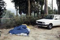 Il luogo del ritrovamento luogo dei corpi di Jean Michel Kravechvili e Nadine Gisele Janine Mauriot l'8 settembre 1985 - (Ipa)