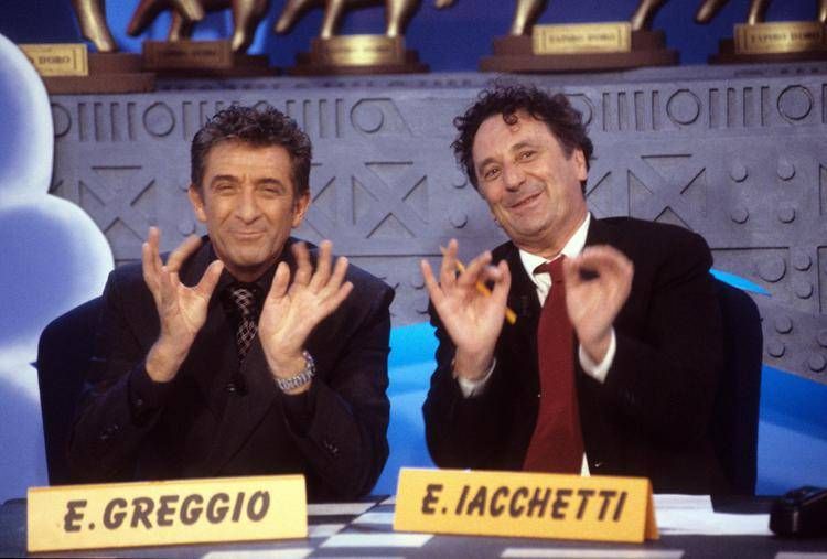 La storica coppia Greggio-Iacchetti in una vecchia edizione di 
