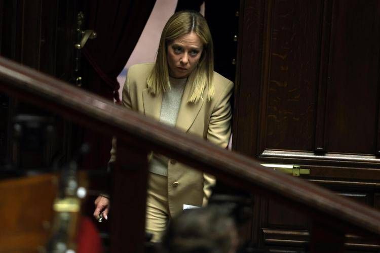 Giorgia Meloni oggi in Parlamento