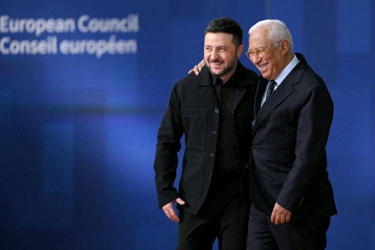 Volodymyr Zelensky e Antonio Costa - (Afp)