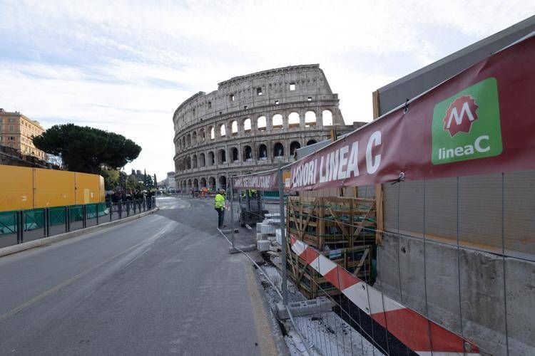 Lavori per la metro C - Fotogramma / Ipa
