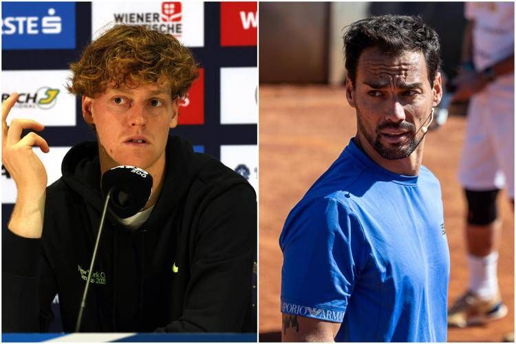Jannik Sinner e Fabio Fognini - Ipa/Fotogramma