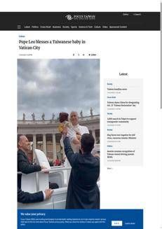 Italy: Taiwanese child receives papal blessing from Pope Leo XIV