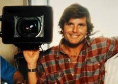 Mauro Di Francesco sul set negli anni 80 - Fotogramma