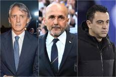 Mancini, Spalletti e Xavi - Ipa/Fotogramma