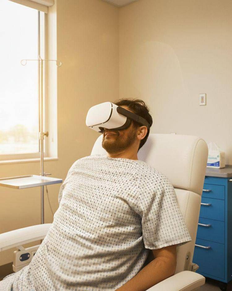 thumbnail_paziente_seduto_con_visore image Allo Ieo di Milano realtà virtuale contro l