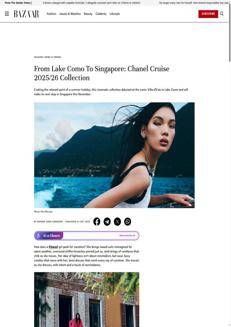 Singapore: Chanel presents its 2025/26 cruise collection inspired by Villa d'Este.