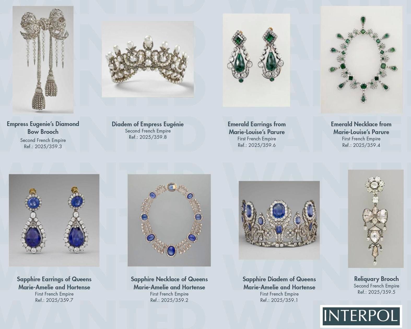 Furto al Louvre, pubblicate le foto dei gioielli rubati: "Aiutateci a ritrovarli"