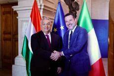 Matteo Salvini e Viktor Orbán