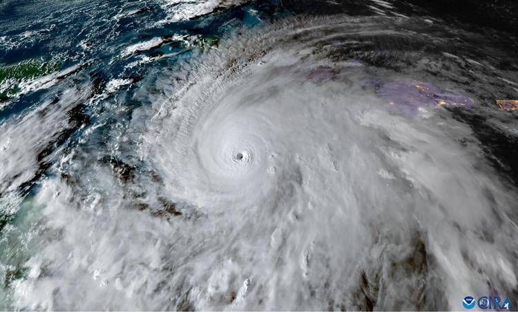 L'occhio dell'uragano Melissa - (Foto Cira)