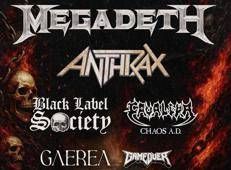 Megadeth, una data al Ferrara Summer Festival 2026 con Anthrax e altri