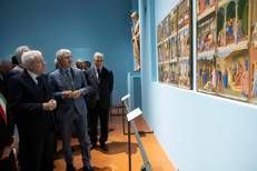 Il presidente Mattarella alla mostra 'Beato Angelico' a Firenze