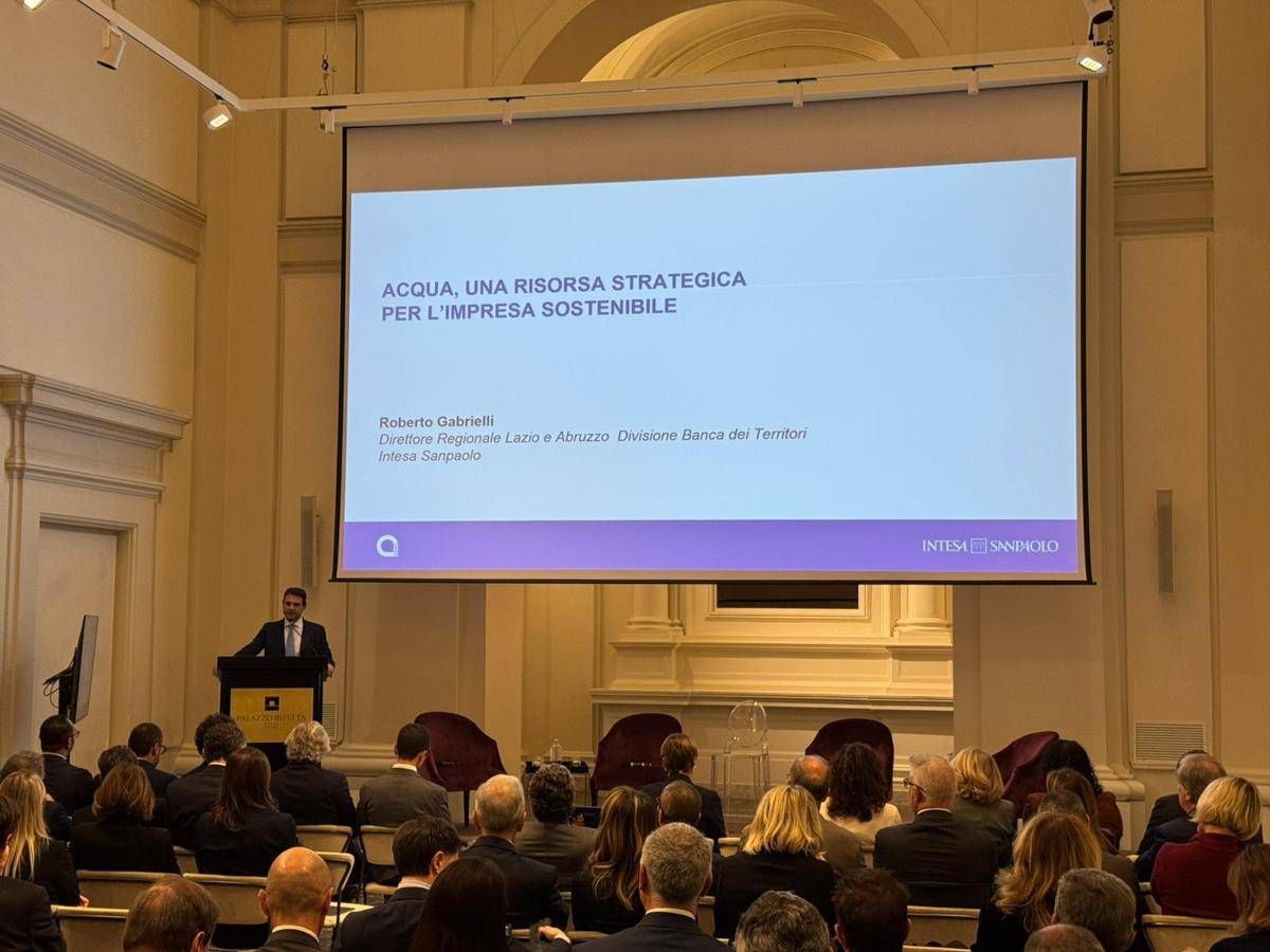 A Roma l'evento 'Acqua, una risorsa strategica per l’impresa sostenibile'