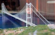 Modello del ponte sullo Stretto di Messina