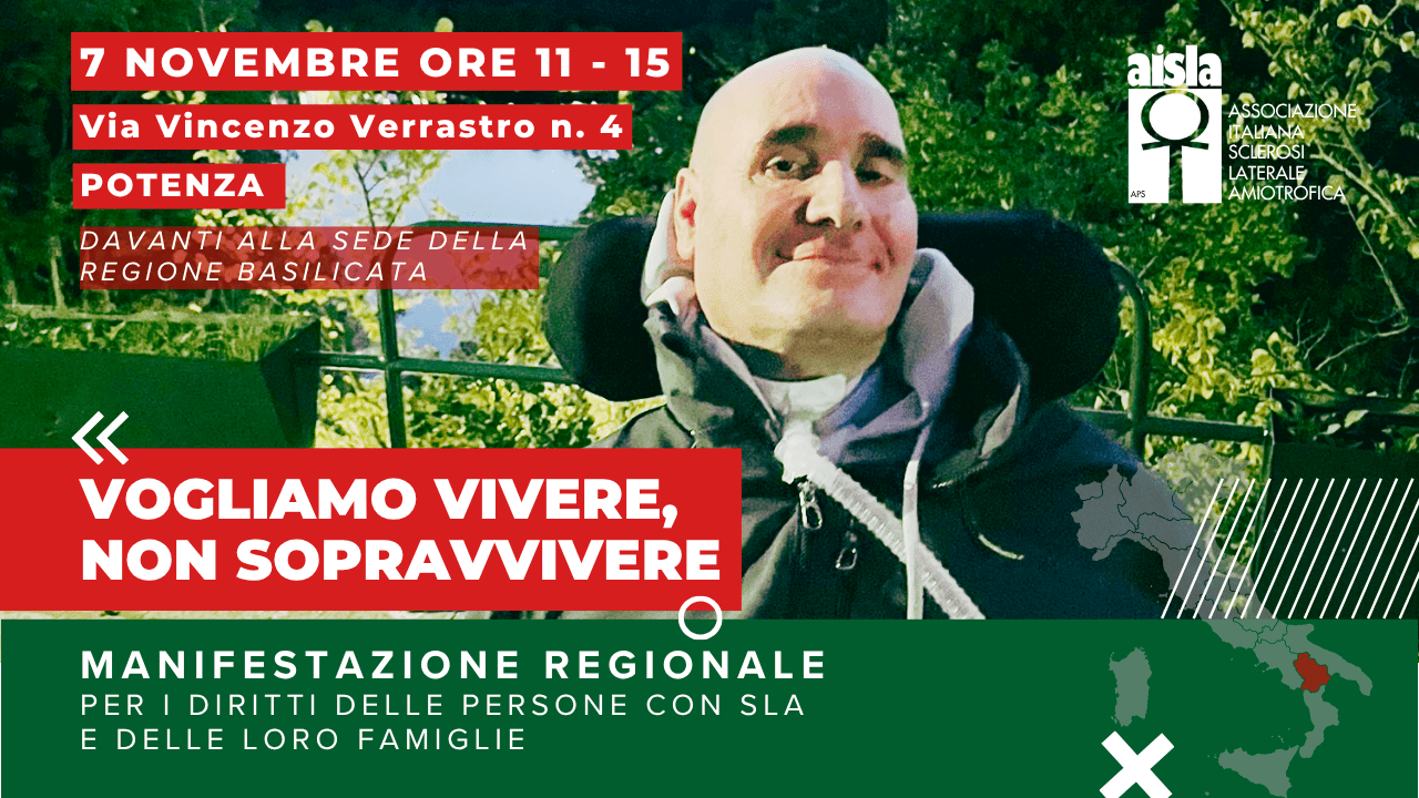 Malattie rare, Aisla: "Basilicata senza Fondo Sla condanna a solitudine chi lotta per vivere"