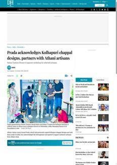 India: Prada collaborates with artisans in Kolhapur to promote local craftsmanship.