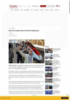 Indonesia: La KPK indaga su presunti casi di corruzione nel progetto ferroviario Whoosh