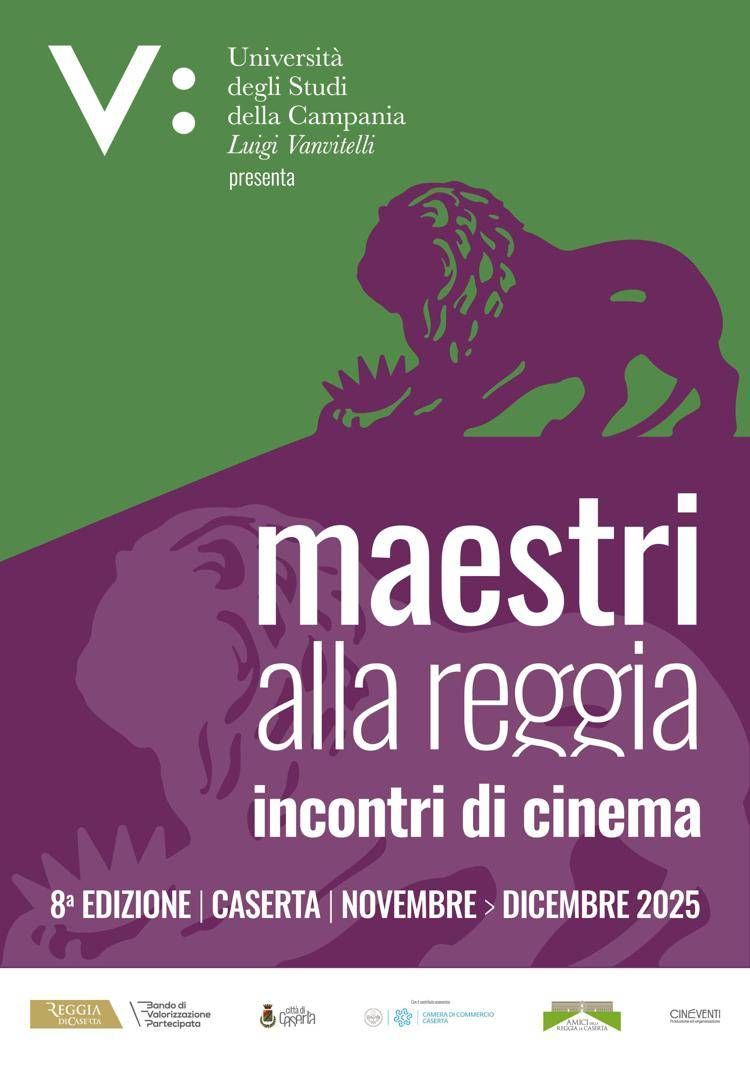 Cinema, Soldini, Zingaretti e Leo protagonisti di 'Maestri alla Reggia' 2025