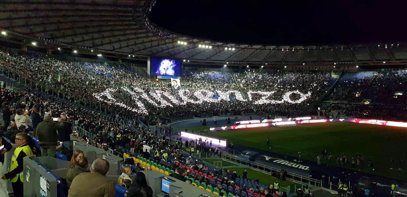 Lazio, la curva nord ricorda Vincenzo Paparelli