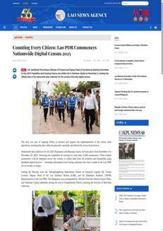 Laos: Data collection begins for first digital population and housing census