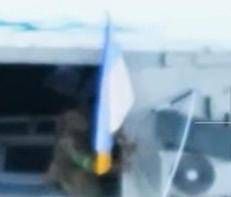 La bandiera ucraina issata a Pokrovsk