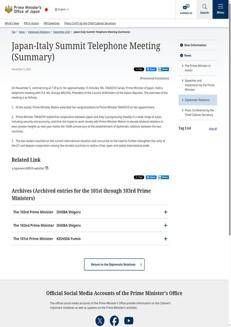 Giappone: Telefonata tra la Premier Takaichi e la Presidente Meloni per rafforzare i rapporti bilaterali