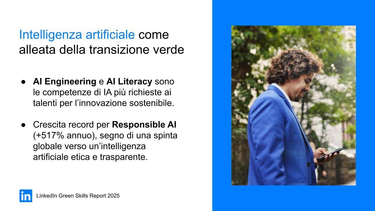 greenskillsreport 2025 ia e sostenibilita