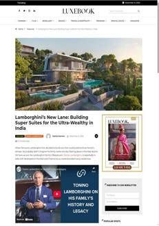 India: Lamborghini brings Italian luxury to residences in Mumbai and Chennai