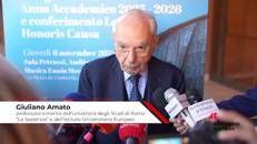 Amato (università La Sapienza): 'Una vera classe dirigente deve avere il coraggio di andare controcorrente'