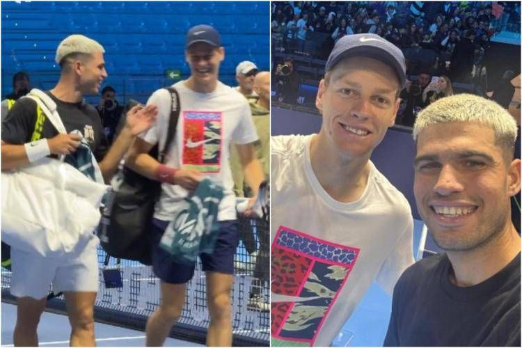 Jannik Sinner e Carlos Alcaraz - X e Instagram