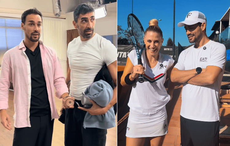 Filippo Magnini, Fabio Fognini e Giada Lini - Instagram