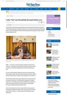 Vietnam: Anteo Edizioni celebrates Fidel Castro with a book in Italian and strengthens ties with Cuba and Vietnam.